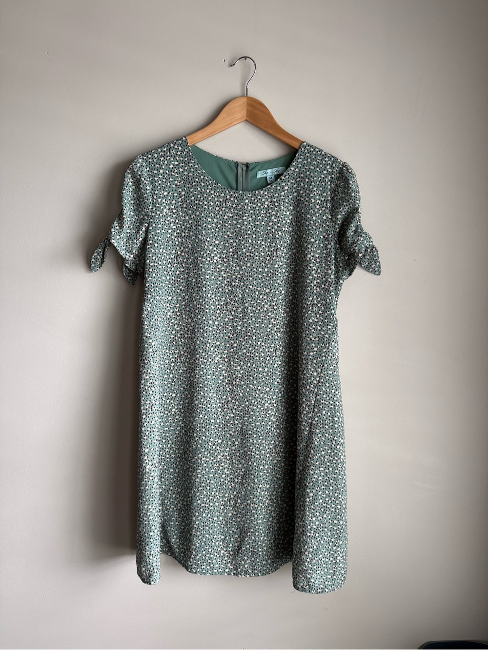 She & sky polka dot shift dress medium